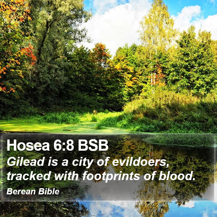 Hosea 6:8 BSB Bible Study