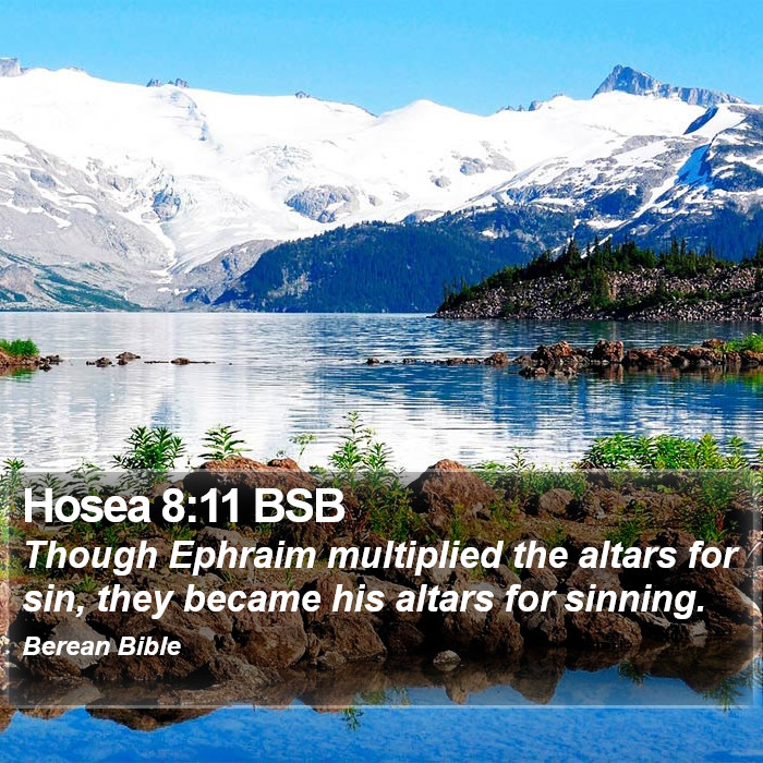 Hosea 8:11 BSB Bible Study