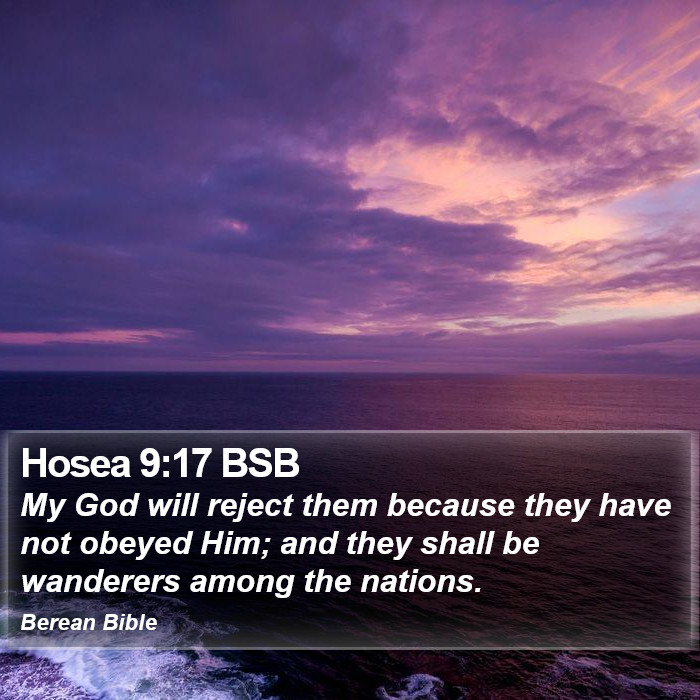 Hosea 9:17 BSB Bible Study