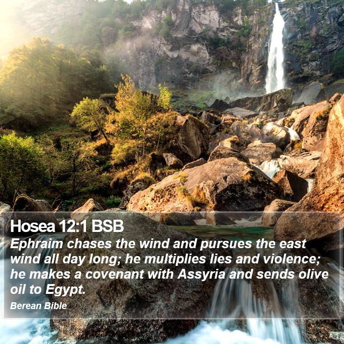 Hosea 12:1 BSB Bible Study