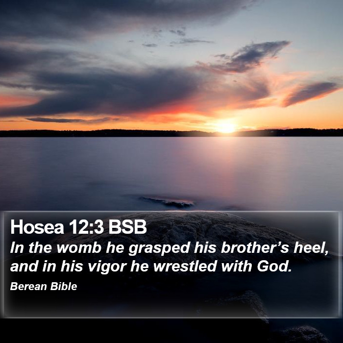 Hosea 12:3 BSB Bible Study