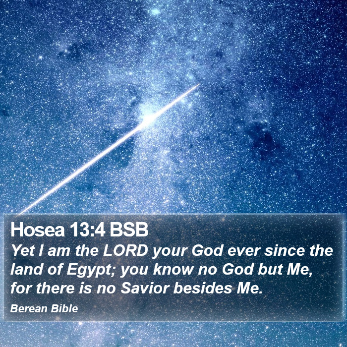 Hosea 13:4 BSB Bible Study