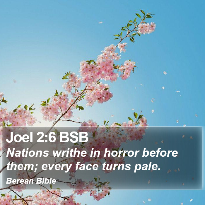 Joel 2:6 BSB Bible Study