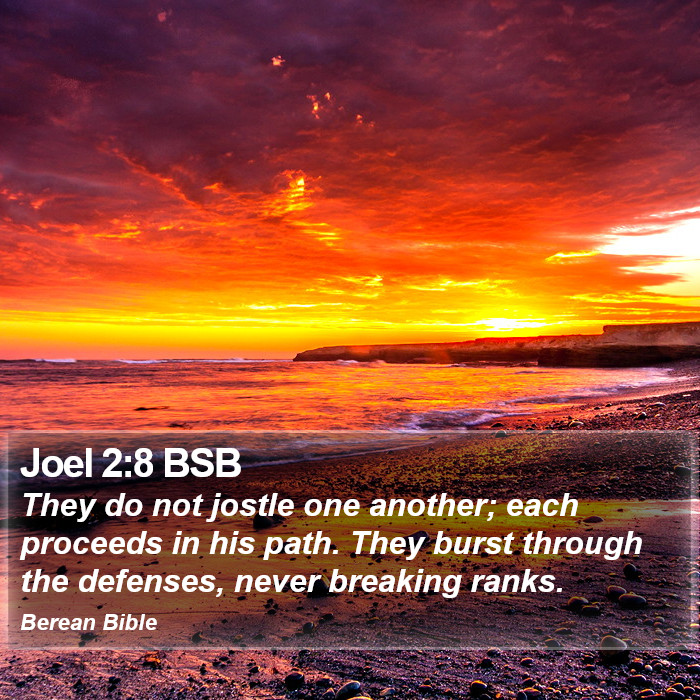 Joel 2:8 BSB Bible Study