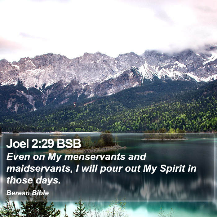 Joel 2:29 BSB Bible Study