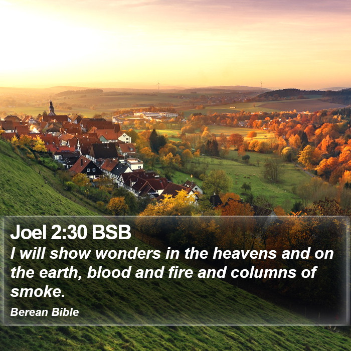 Joel 2:30 BSB Bible Study