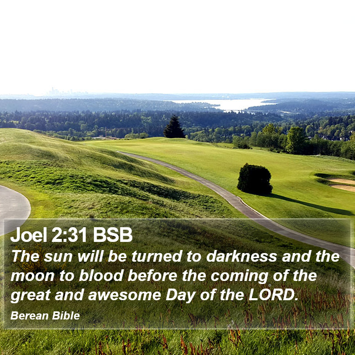 Joel 2:31 BSB Bible Study