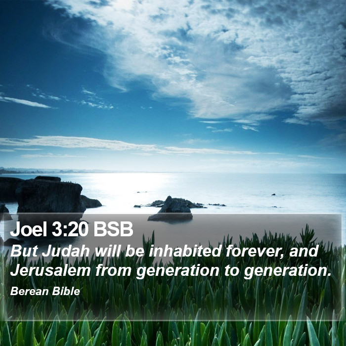 Joel 3:20 BSB Bible Study