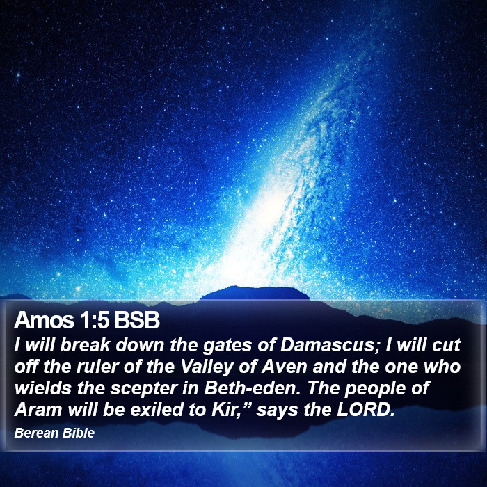 Amos 1:5 BSB Bible Study