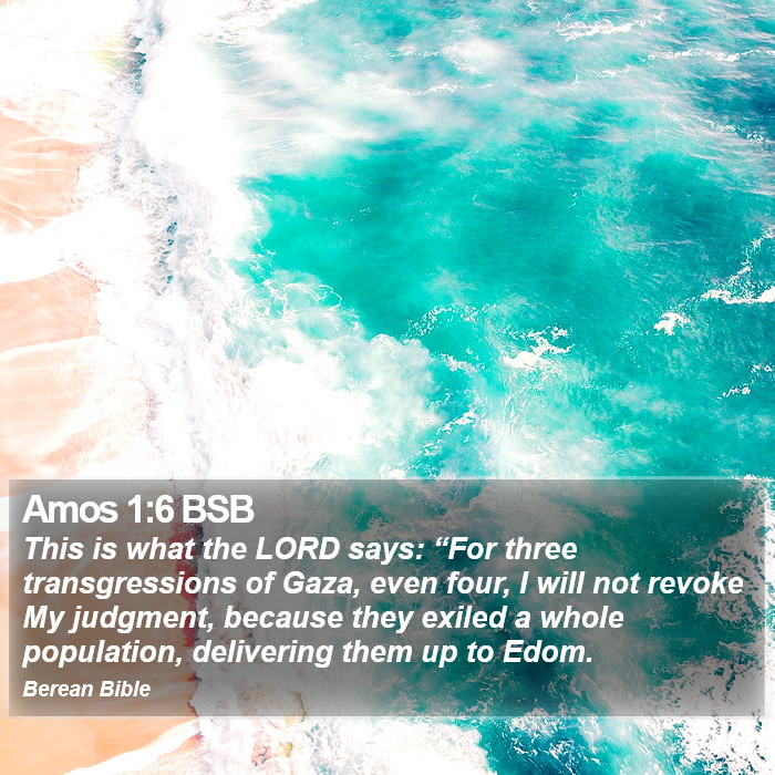 Amos 1:6 BSB Bible Study