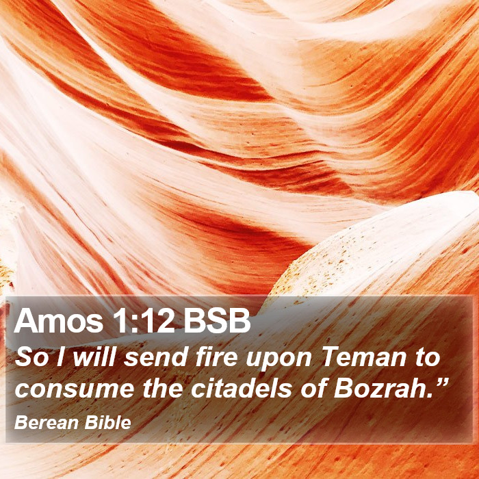 Amos 1:12 BSB Bible Study