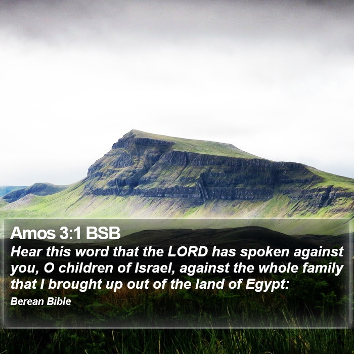 Amos 3:1 BSB Bible Study