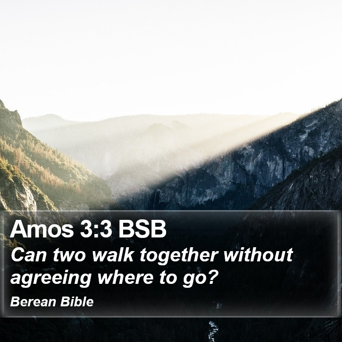 Amos 3:3 BSB Bible Study