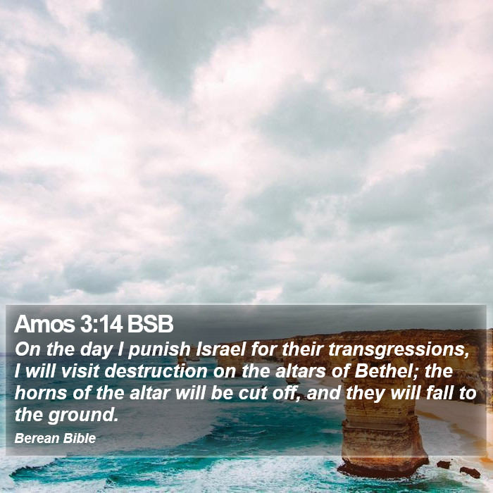 Amos 3:14 BSB Bible Study