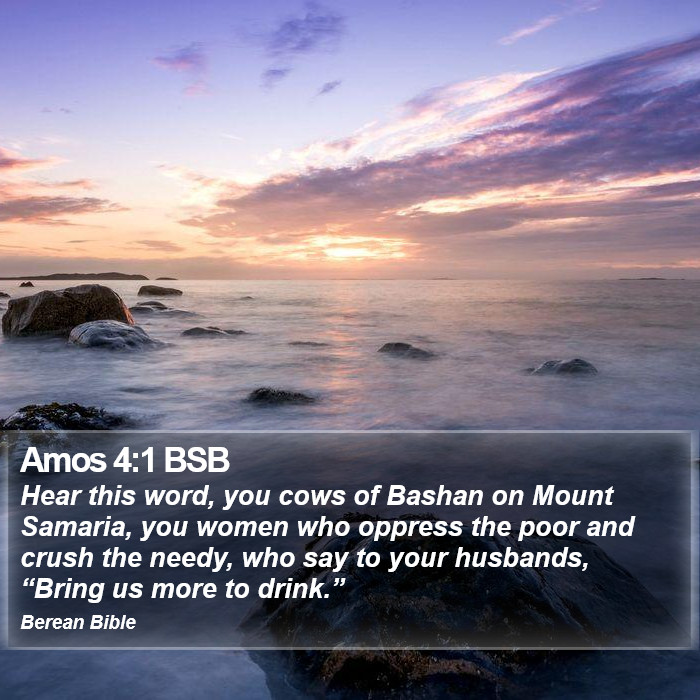 Amos 4:1 BSB Bible Study