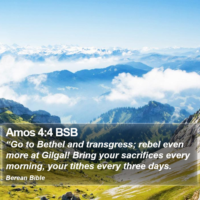 Amos 4:4 BSB Bible Study