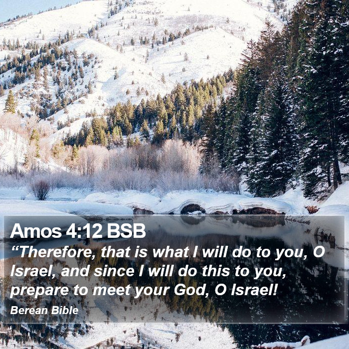 Amos 4:12 BSB Bible Study