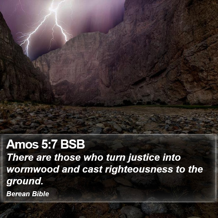 Amos 5:7 BSB Bible Study