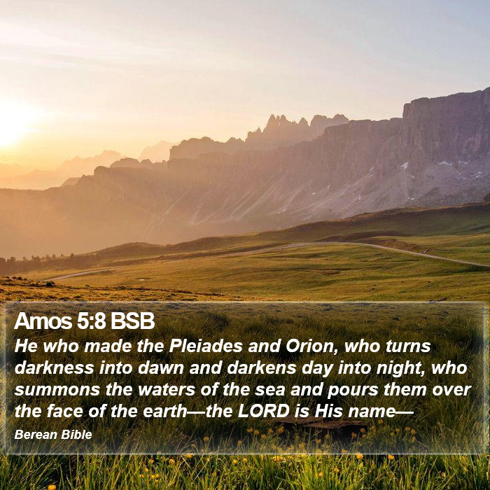 Amos 5:8 BSB Bible Study