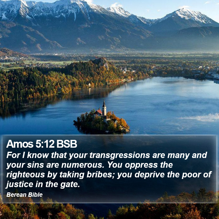 Amos 5:12 BSB Bible Study