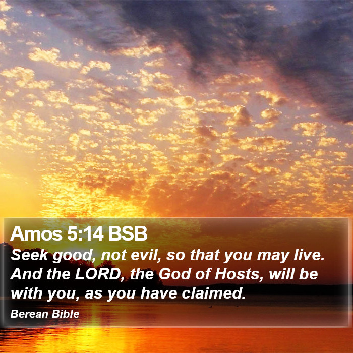 Amos 5:14 BSB Bible Study