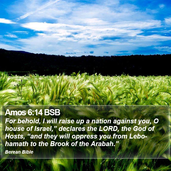 Amos 6:14 BSB Bible Study