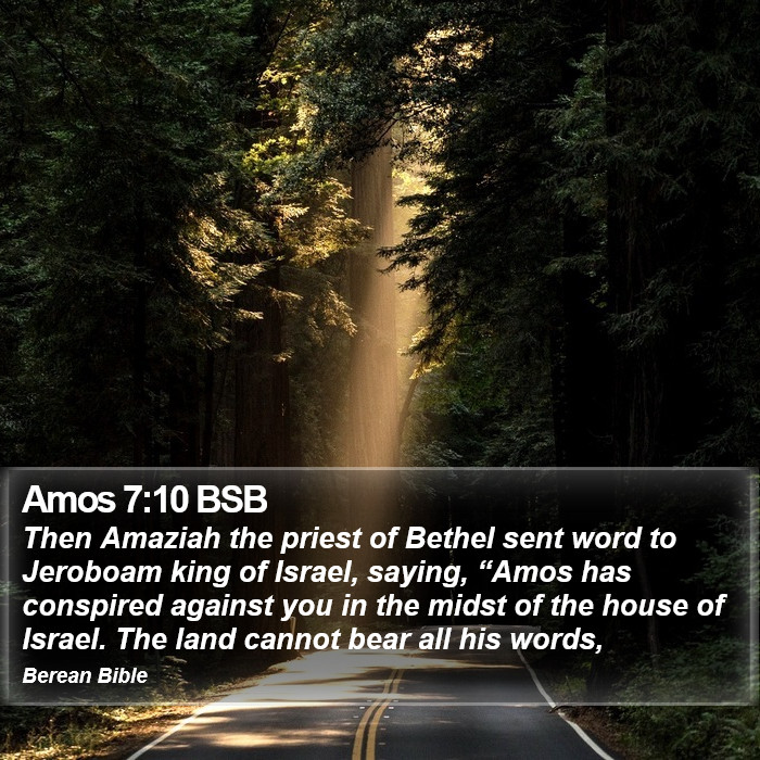 Amos 7:10 BSB Bible Study