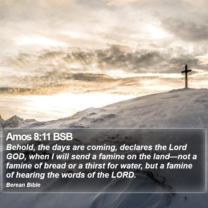 Amos 8:11 BSB Bible Study