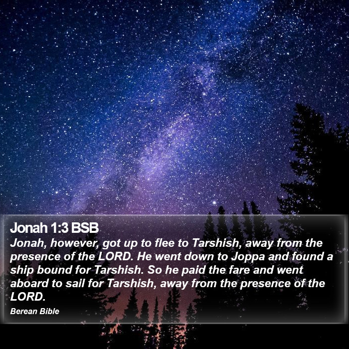 Jonah 1:3 BSB Bible Study