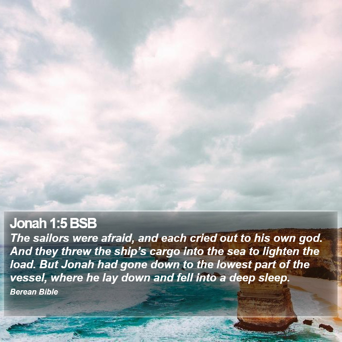 Jonah 1:5 BSB Bible Study