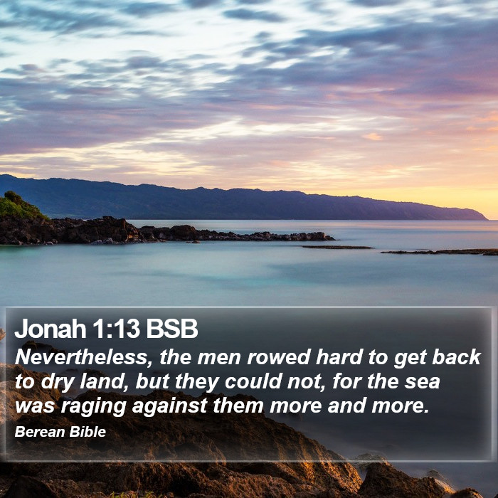 Jonah 1:13 BSB Bible Study