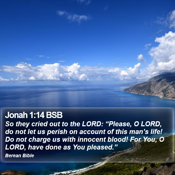 Jonah 1:14 BSB Bible Study