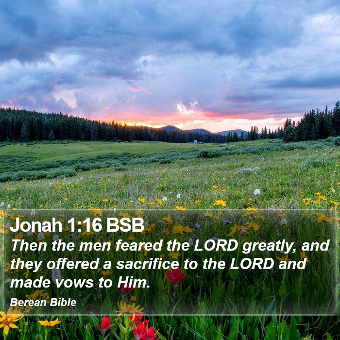 Jonah 1:16 BSB Bible Study