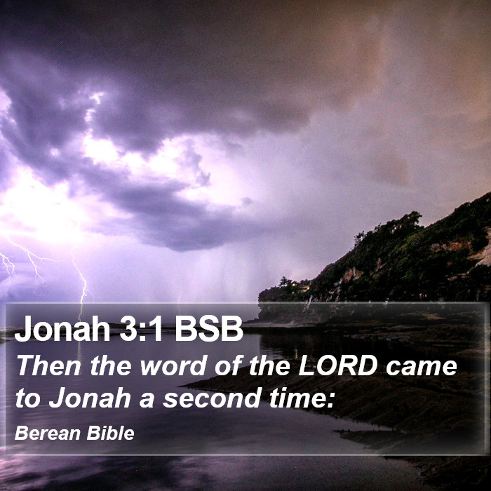 Jonah 3:1 BSB Bible Study