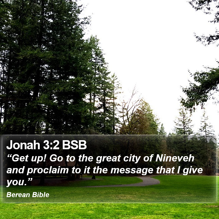 Jonah 3:2 BSB Bible Study