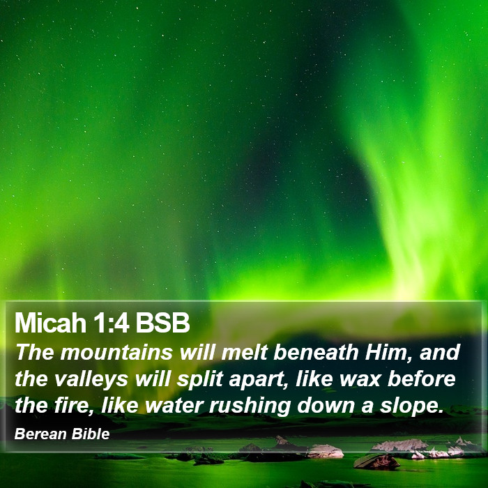 Micah 1:4 BSB Bible Study