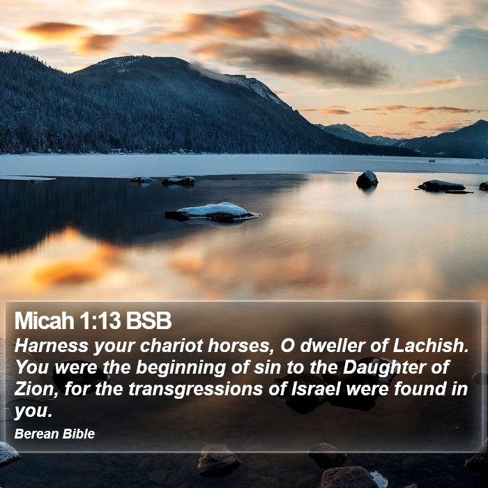 Micah 1:13 BSB Bible Study