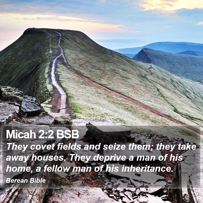 Micah 2:2 BSB Bible Study