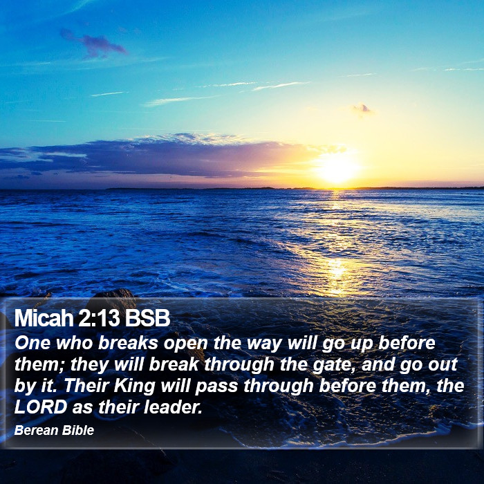 Micah 2:13 BSB Bible Study