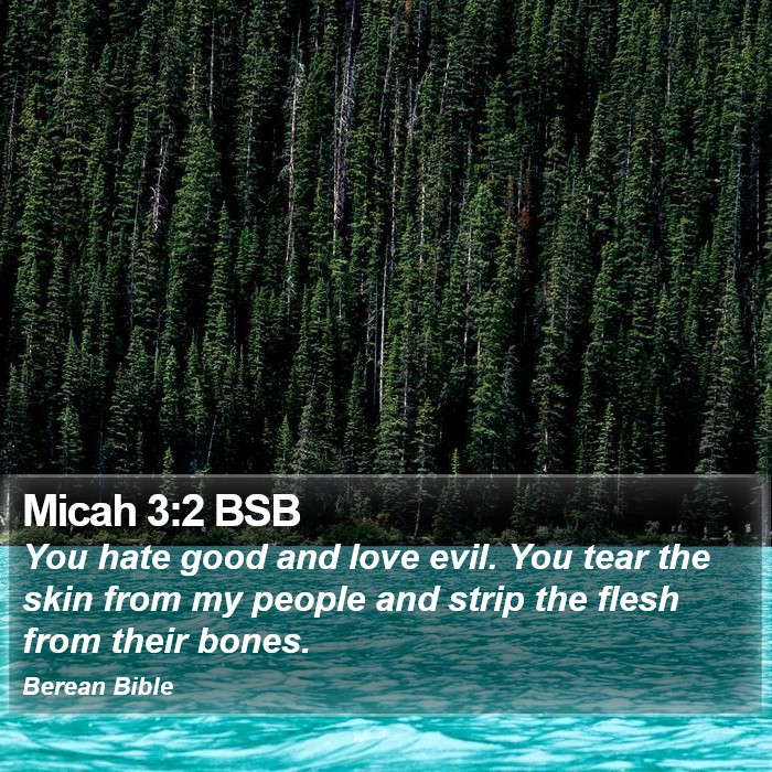 Micah 3:2 BSB Bible Study