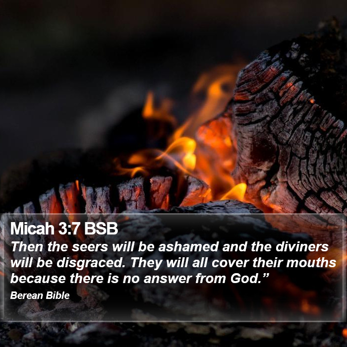 Micah 3:7 BSB Bible Study