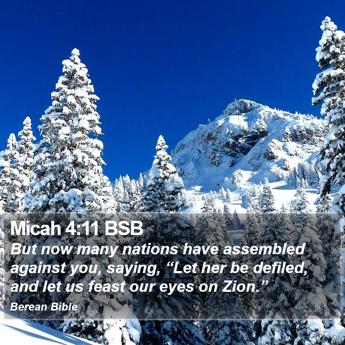 Micah 4:11 BSB Bible Study