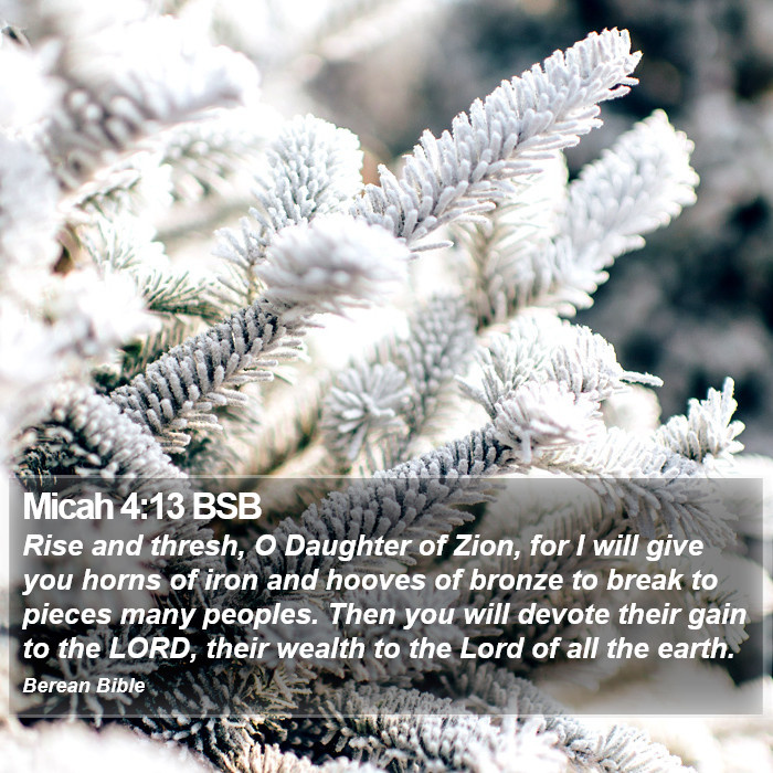 Micah 4:13 BSB Bible Study