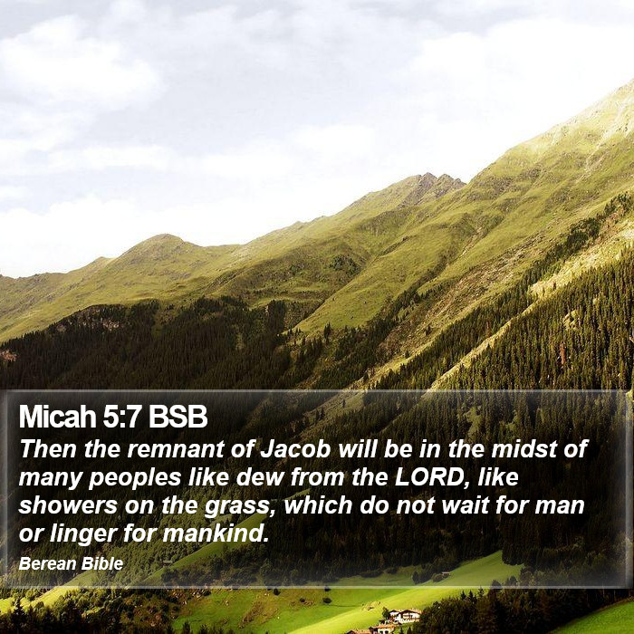 Micah 5:7 BSB Bible Study