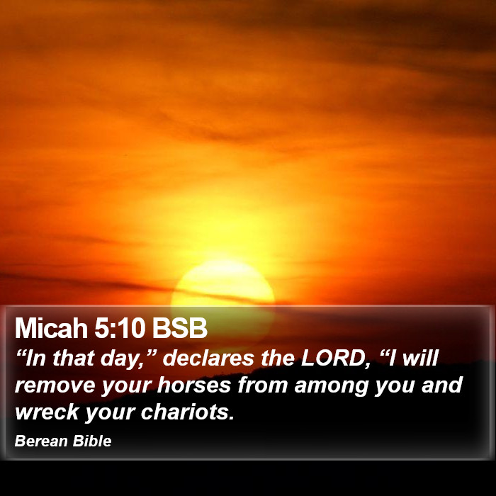 Micah 5:10 BSB Bible Study