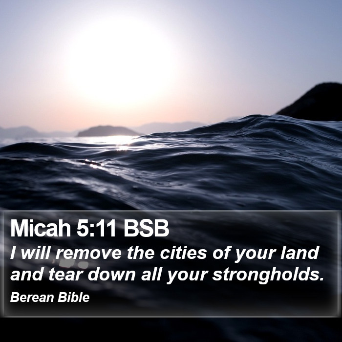 Micah 5:11 BSB Bible Study