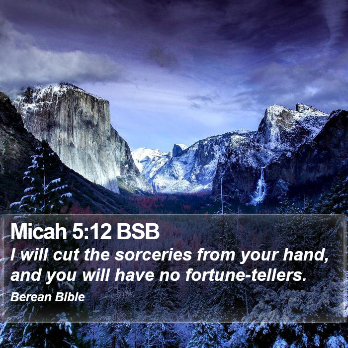 Micah 5:12 BSB Bible Study