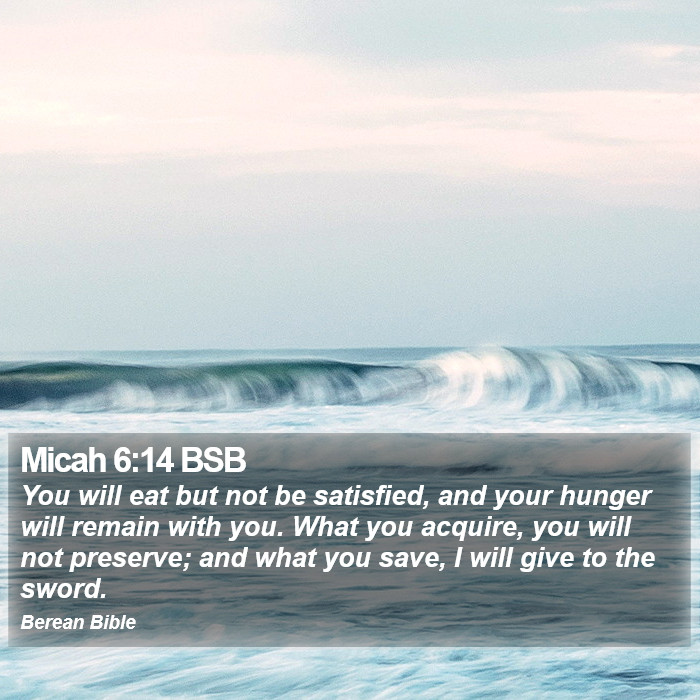 Micah 6:14 BSB Bible Study