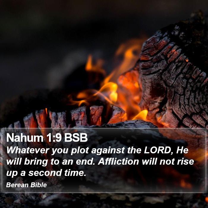 Nahum 1:9 BSB Bible Study