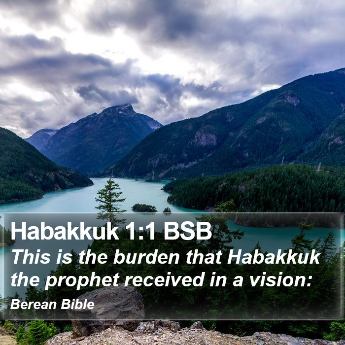 Habakkuk 1:1 BSB Bible Study